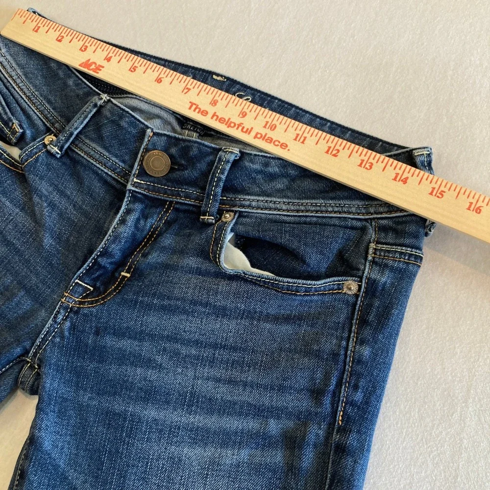 American Eagle Jeans Women 4 (30x30) Original Bootcut Denim Stretch Low Rise